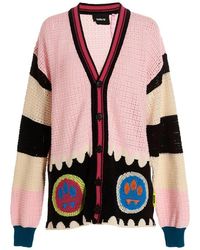 Barrow - Smiley Panelled-knitted Buttoned Cardigan - Lyst