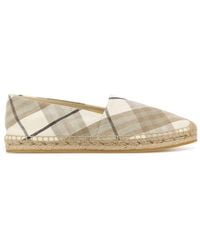 Burberry - Mews Checked Slip-on Espadrilles - Lyst