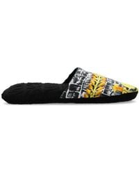 Versace - Graphic Printed Slip-on Slippers - Lyst