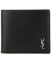 Saint Laurent Monogram Bi-fold Wallet - Black