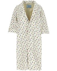 Prada Oversized Printed Coat - Multicolour