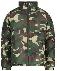 Heron Preston - Camouflage Printed High-neck Padded Jacket - Lyst