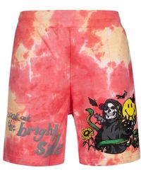 Market - Smiley Look At The Bright Side Tie-dyed Sweatshorts - Lyst