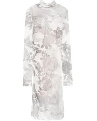 Patrizia Pepe - Floral-Print Mini Dress - Lyst