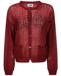 Magliano - Bimbo Crewneck Knitted Cardigan - Lyst