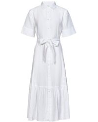 Polo Ralph Lauren - Short-sleeved Tied-waist Shirt Dress - Lyst