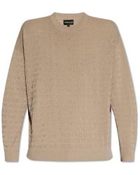 Emporio Armani - Monogrammed Sweater - Lyst
