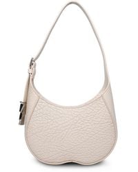 Burberry - Small Chess Ivory Leather Bag - Lyst