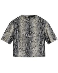 AllSaints - Leather Top Renai - Lyst