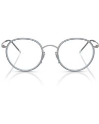 Giorgio Armani - Round Frame Glasses - Lyst