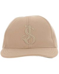 Jil Sander - Logo Embroidered Curved-peak Baseball Cap - Lyst