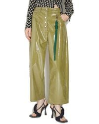 Song For The Mute - Wide-Leg Glossy Pants - Lyst