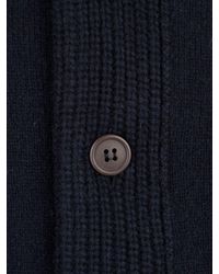 Barbour - Logo Patch Button-up Cardigan - Lyst