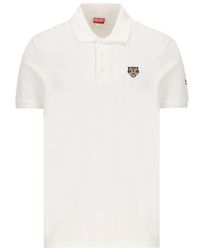 KENZO - Lucky Tiger Embroidered Polo Shirt - Lyst