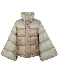Sacai - Two-toned Bell Sleeved Padded Jacket - Lyst