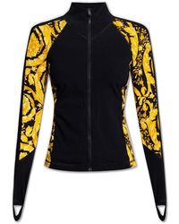 Versace - Baroque Pattern Zip-up Jacket - Lyst