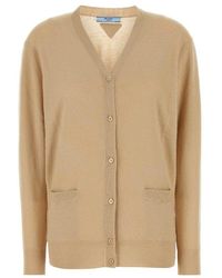 Prada - Cashmere Cardigan - Lyst