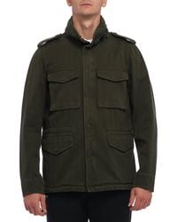 Aspesi - Flap-pocketed Zip-up Military Jacket - Lyst