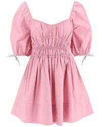 STAUD - 'Faye' Mini Cotton Dress - Lyst