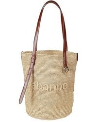 Rabanne - Logo-embroidered Top Handle Bag - Lyst