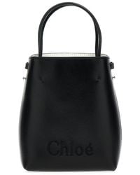 Chloé - Micro Chloé Sense Tote Bag In Soft Leather - Lyst