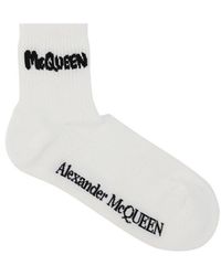Alexander McQueen - Graffiti Sports Socks - Lyst