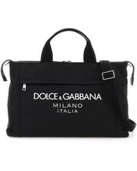 Dolce & Gabbana - Logo Printed Zipped Travel Bag - Lyst