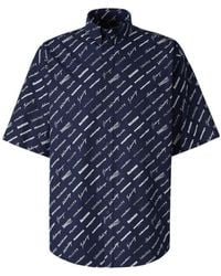 Balenciaga - Logo Print Shirt - Lyst