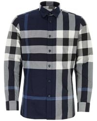 Burberry - Check-printed Buttoned Shirt - Lyst