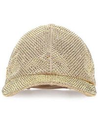 Prada - Crystal-embellished Satin Baseball Cap - Lyst