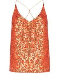 Blanca Vita - Tritonia Sequin Embellished Spaghetti Strap Top - Lyst
