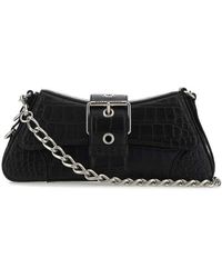 Balenciaga - Black Leather Lindsay Handbag - Lyst