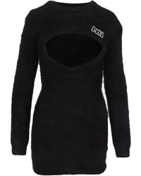 Gcds Cut-out Detail Knit Dress - Black