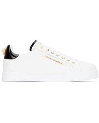 Dolce & Gabbana Portofino Low Sneakers - White