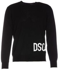 DSquared² - Logo Knitted Crewneck Sweater - Lyst