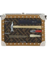 Fendi - Tools Printed Embellished Suitcase - Lyst
