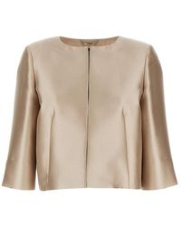 Alberta Ferretti - Crop Jacket - Lyst