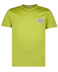 Moncler - Double Logo Patch Crewneck T-shirt - Lyst