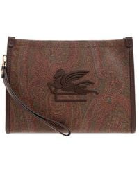 Etro - Paisley Jacquard Zipped Clutch Bag - Lyst
