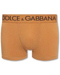 Dolce & Gabbana Boxers With Logo - White