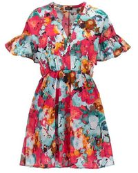 Liu Jo - Floral Printed Dress Dresses - Lyst