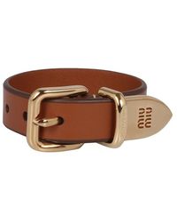 Miu Miu - Logo-Engraved Bracelet - Lyst