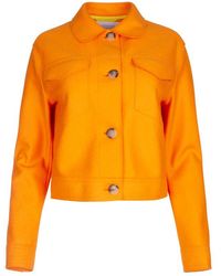 Harris Wharf London - Western Buttoned Cropped Jacket - Lyst