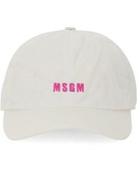 MSGM - Baseball Hat With Logo - Lyst
