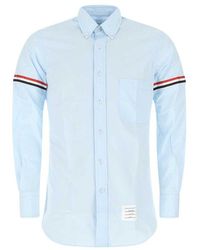 Thom Browne - Powder Blue Cotton Shirt - Lyst