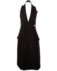 MM6 by Maison Martin Margiela - Double-breasted Midi Vest Dress - Lyst
