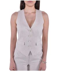 Michael Kors - Buttoned V-Neck Vest - Lyst