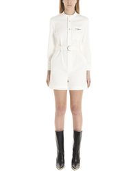 Stella McCartney Logo Belted Jumpsuit - White