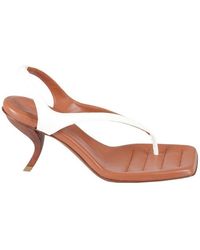 Gia Borghini - Square Toe Slip-On Sandals - Lyst