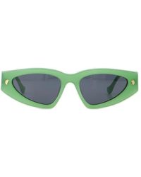 Nanushka - Triangle Frame Sunglasses - Lyst
